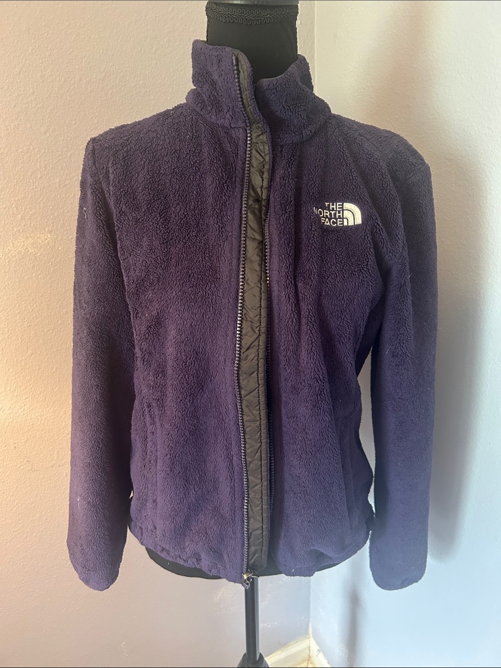 The North Face Women's Deep Purple Teddy Fleece Jacket Size Small
